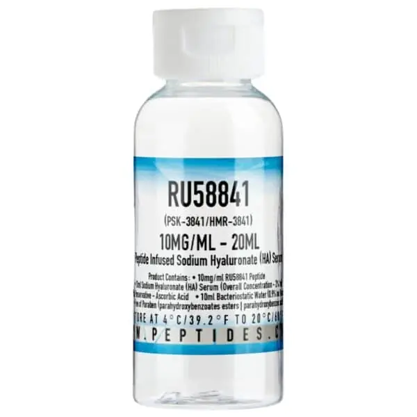 RU58841 10mg/ml - 20ml (PSK-3841/HMR-3841) - Peptide Infused Sodium Hyaluronate (HA) Serum