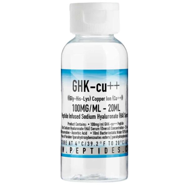 GHK-cu++   Copper Ion 100mg/ml - 20ml  Peptide Supplement Infused with Sodium Hyaluronate Serum
