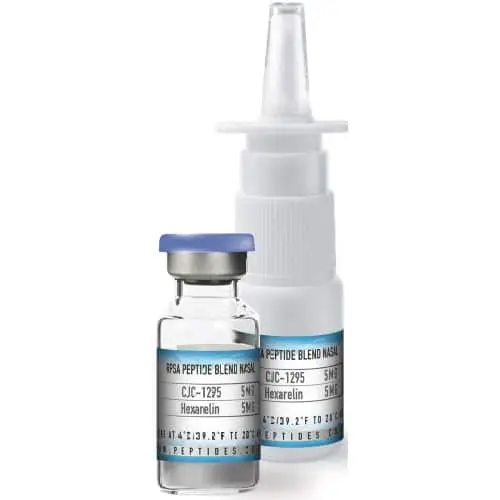 CJC-1295 5mg/Hexarelin 5mg Blended Nasal Spray Peptide Supplement - 10MG per bottle