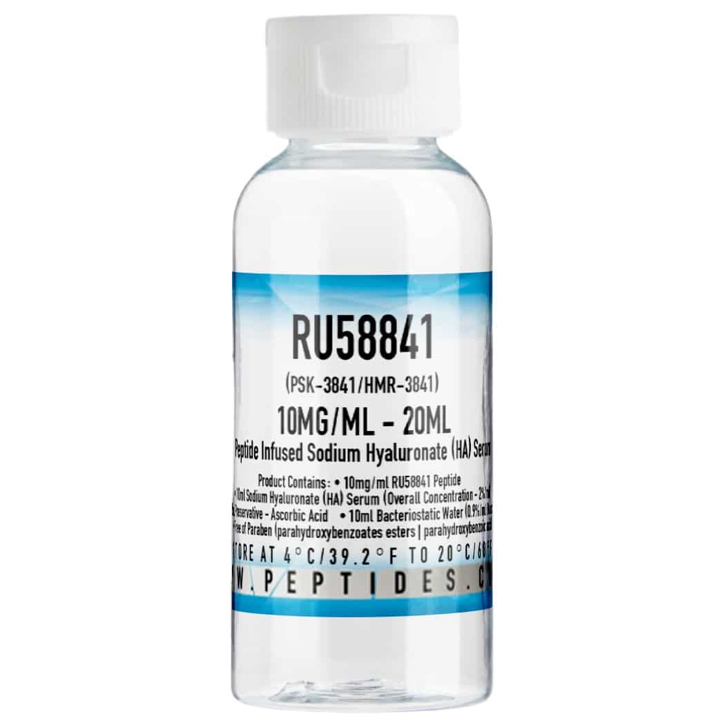 RU58841 10mg/ml - 20ml - Peptide Supplement Infused with Sodium Hyaluronate Serum