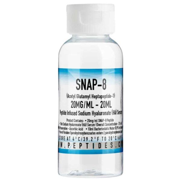 SNAP-8 20mg/ml - 20ml - Peptide Supplement Infused with Sodium Hyaluronate Serum