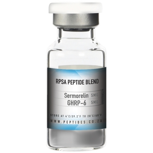 Sermorelin 5mg/GHRP-6 5mg Blended Peptide Supplement - 10MG per vial